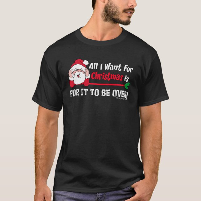 Alle, die ich für das Weihnachten will (dunkel) T-Shirt (Vorderseite)