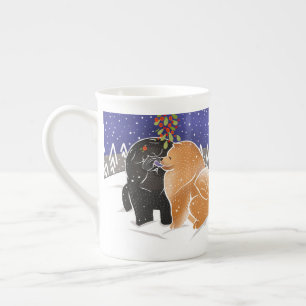 ALLE, die ICH FÜR Weihnachten - Chow-Chow Prozellantasse