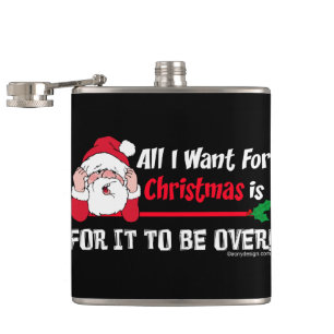 Alle, die ich für Weihnachten will Flachmann