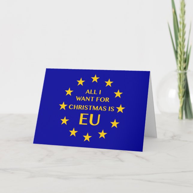 Alle, die ich für Weihnachten will, ist EU. (Vorderseite)