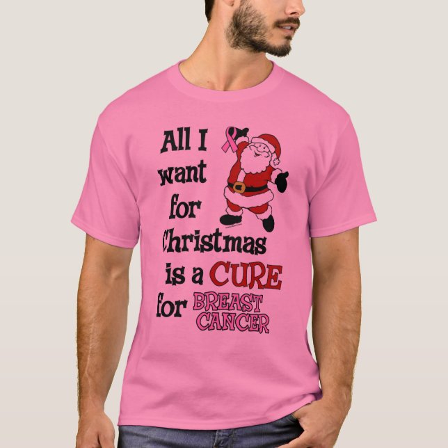Alle, die ich für Weihnachts… Brustkrebs will T-Shirt (Vorderseite)