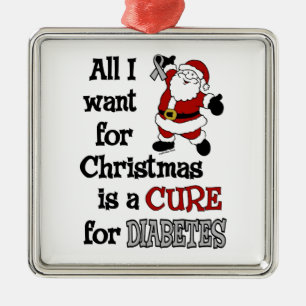 Alle, die ich für Weihnachts… Diabetes will Ornament Aus Metall