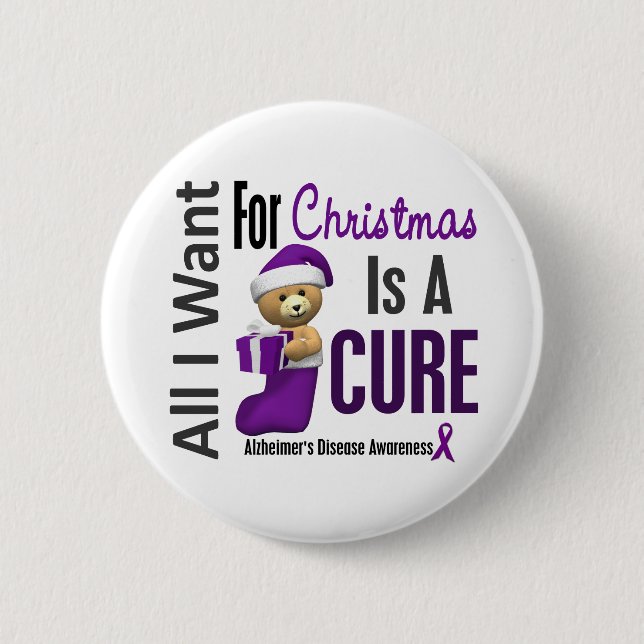 Alle, die ich für Weihnachtsalzheimer Krankheit Button (Vorderseite)