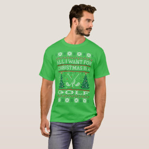 Alle, die ich für Weihnachtsgolf-hässliches T-Shirt