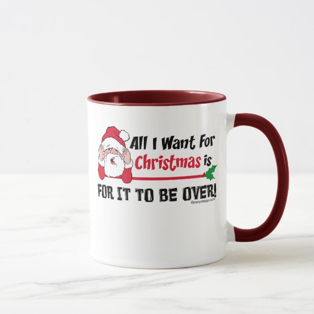 Alle, die ich für WeihnachtsTasse will Tasse (Rechts)