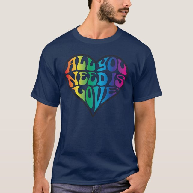 Alle, die Sie benötigen, ist Liebe - T-Shirt (Vorderseite)
