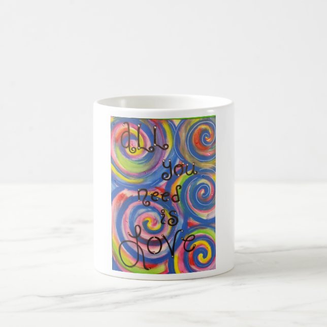 "Alle, die Sie benötigen, ist Liebe-" Tasse (Mittel)