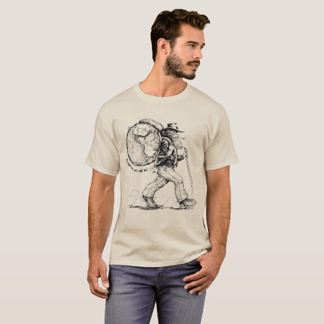 Alle, die wandern, sind nicht verloren T-Shirt (Vorne ganz)