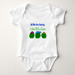 Alle, die wir Sprichwort sind, GEBEN ERBSEN EINE Baby Strampler