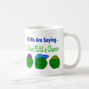 Alle, die wir Sprichwort sind, GEBEN ERBSEN EINE Kaffeetasse