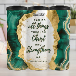 Alle Dinge Christi, die stärken Thermosbecher