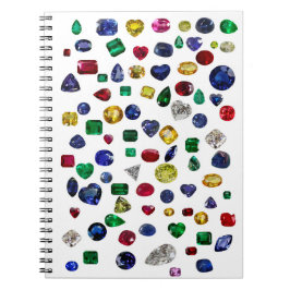 Alle Edelsteine farbig Notizblock