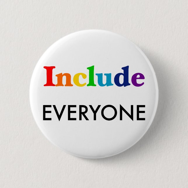 Alle einbeziehen - Neurodiversitätsbewusstsein Button (Vorderseite)