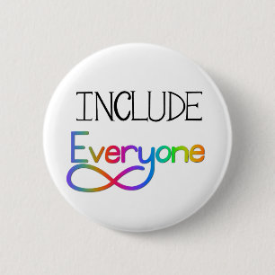 Alle einbeziehen - Neurodiversitätsbewusstsein Button