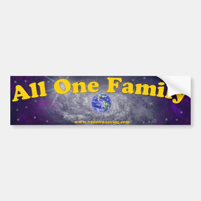 Alle eine Familie Autoaufkleber (Vorne)