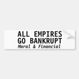 ALLE EMPIES GEHEN ZU BANKRUPT AUTOAUFKLEBER