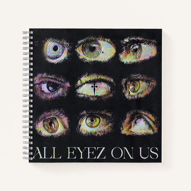 Alle Eyez über uns: Ein Gitter des Gerichts Notizbuch (Vorderseite)