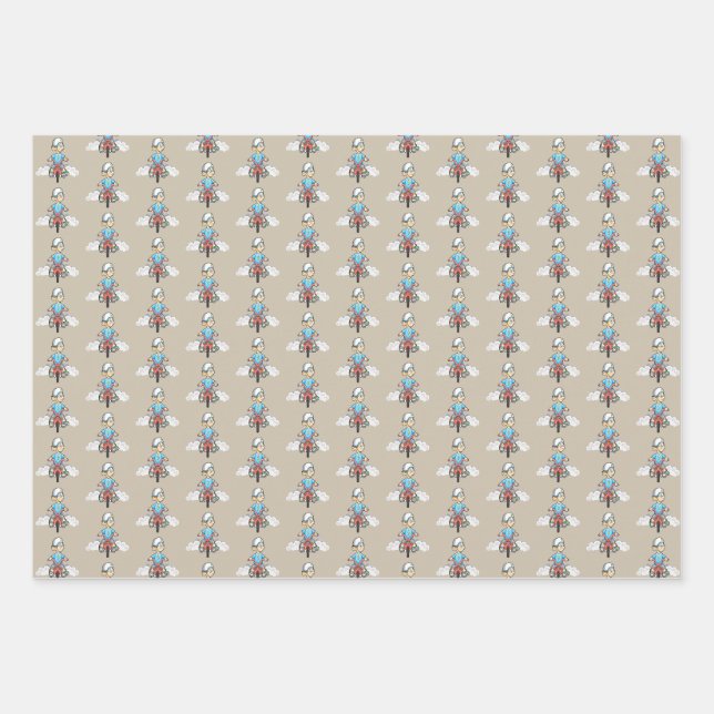Alle Fahrräder rufen Geschenkpapier Set (Vorderseite)