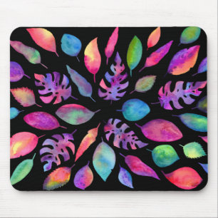 Alle Farben der Natur - helles Blätter auf Mousepad