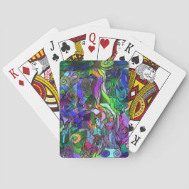 Alle Farben mit Wirbel und Linien Spielkarten