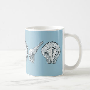 Alle farblich anpassbaren Muscheln Kaffeetasse