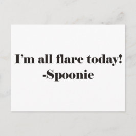 Alle Flare - Text Postkarte