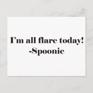 Alle Flare - Text Postkarte