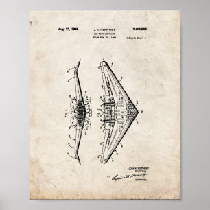 Alle-Flügel-Patent - Altes Aussehen Poster