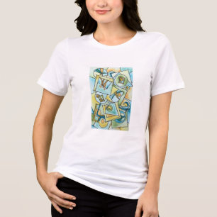 Alle Formen und Größen - Moderne geometrische Kuns Tri-Blend Shirt