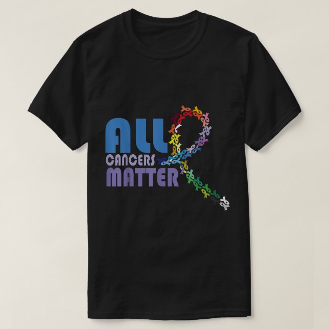 Alle Fragen der Sensibilisierung für Krebs in der  T-Shirt (Design vorne)