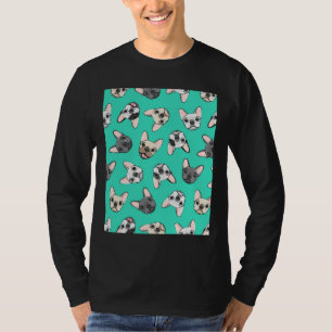 Alle Franzosen Aquamarinen Niedliche französische  T-Shirt