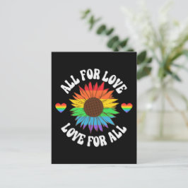 Alle für die Liebe Liebe für alle | Gay Pride Mona Postkarte