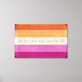 Alle für Liebe und Liebe für alle, Lesben, LGBTQ P Leinwanddruck