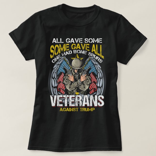 Alle gaben einige von ihnen hatte Knochen Spuren V T-Shirt (Design vorne)