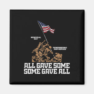 Alle gaben einigen ein paar Soldaten US-Flag-Memor Magnet
