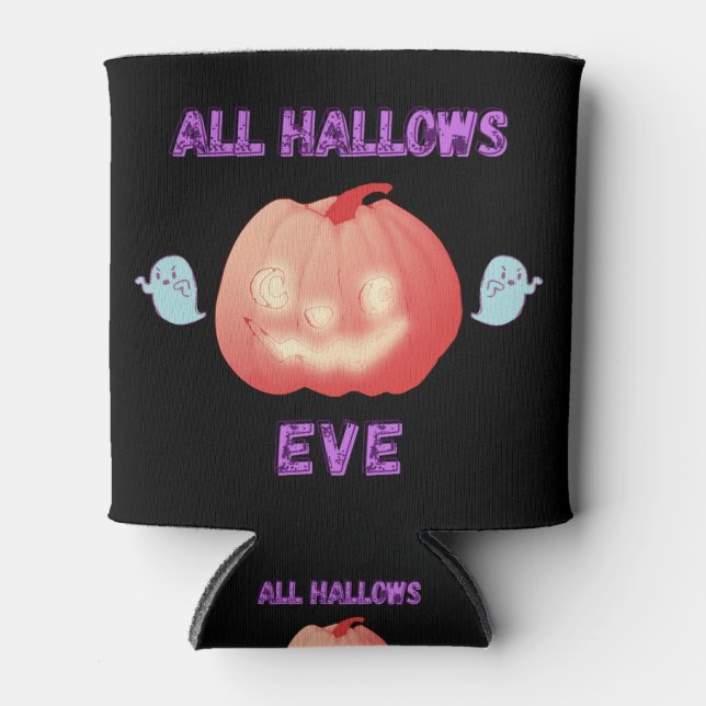 Alle Galgen Halloween Pumpkin und Geister Dosenkühler (Vorderseite)