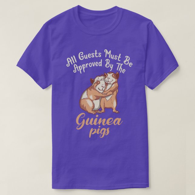 Alle Gäste müssen von der Niedlichen Guinea Schwei T-Shirt (Design vorne)