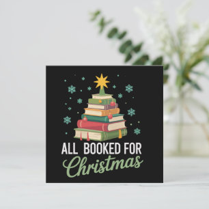 Alle gebucht für Weihnachten Bäume Bücher Lehrer X Einladung