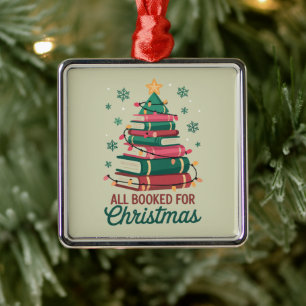 Alle gebucht für Weihnachten Bibliothekar Buchlieb Ornament Aus Metall