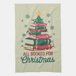 Alle gebucht für Weihnachten Bibliothekar Lover Tr Geschirrtuch