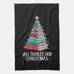 Alle gebucht für Weihnachten Librarian Xma Buchlie Geschirrtuch