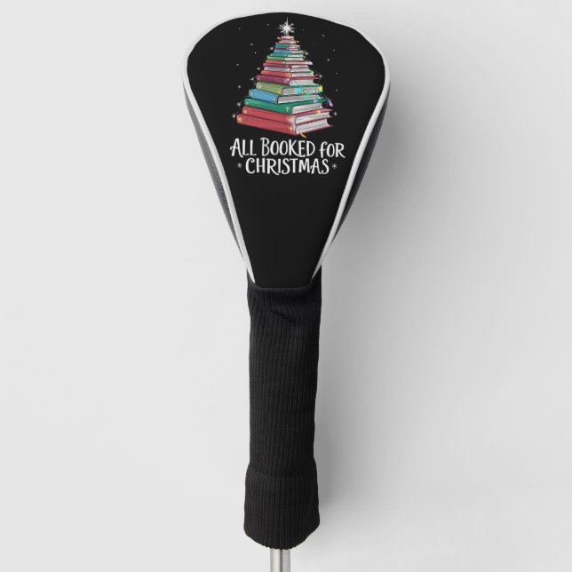 Alle gebucht für Weihnachten Librarian Xma Buchlie Golf Headcover (Vorderseite)