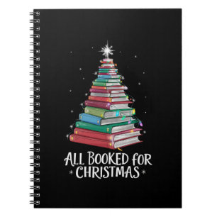 Alle gebucht für Weihnachten Librarian Xma Buchlie Notizblock