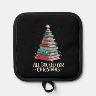 Alle gebucht für Weihnachten Librarian Xma Buchlie Topflappen