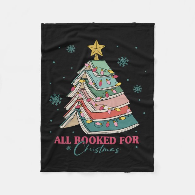 Alle gebucht für Weihnachtsbuch Weihnachtsbaum Lic Fleecedecke (Vorderseite)