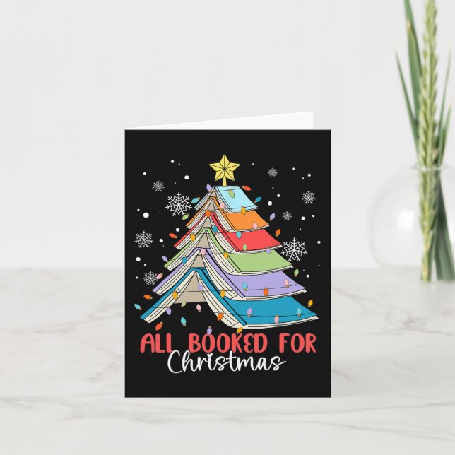 Alle gebucht für Weihnachtsbuch Weihnachtsbaum Lic Karte (Vorderseite)