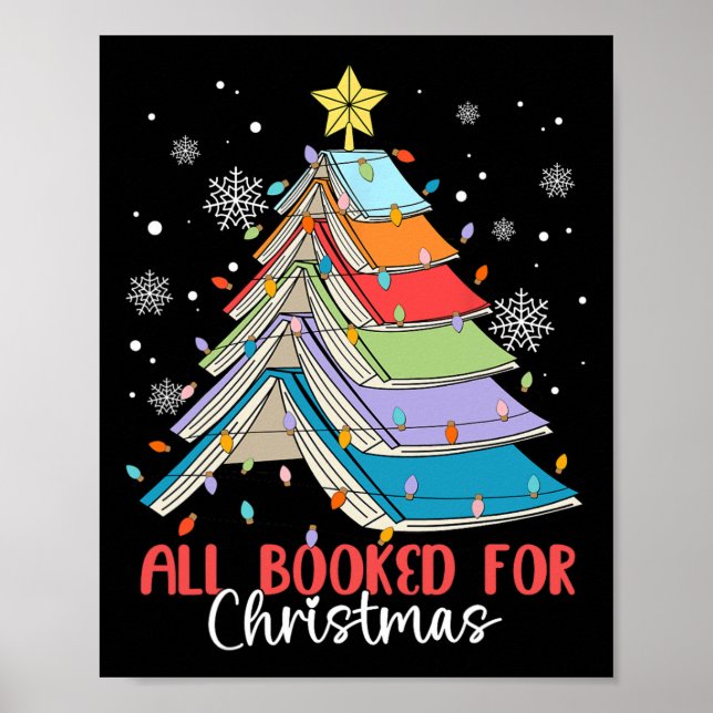 Alle gebucht für Weihnachtsbuch Weihnachtsbaum Lic Poster (Vorne)