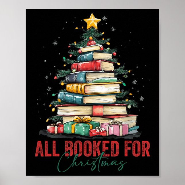 Alle gebucht für Weihnachtsbuch Weihnachtsbaum Lic Poster (Vorne)