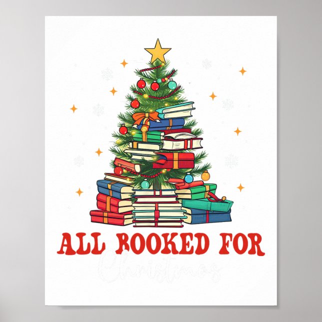 Alle gebucht für Weihnachtsbuch Weihnachtsbaum Lic Poster (Vorne)