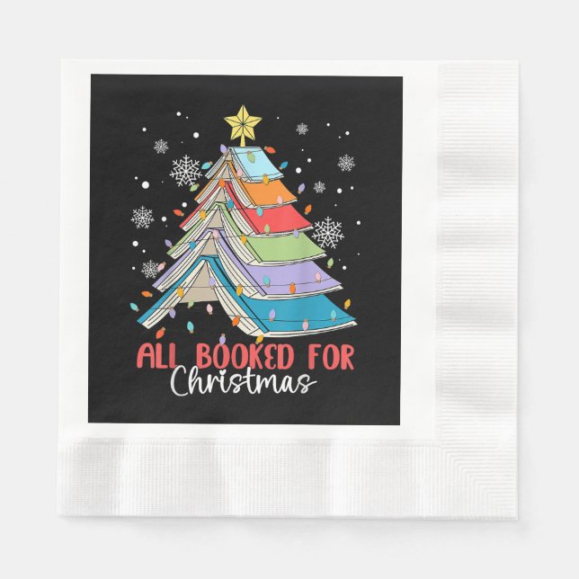 Alle gebucht für Weihnachtsbuch Weihnachtsbaum Lic Serviette (Vorderseite)
